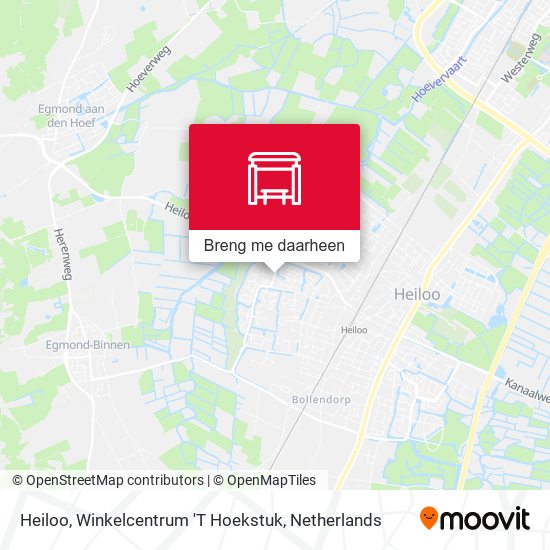 Heiloo, Winkelcentrum 'T Hoekstuk kaart