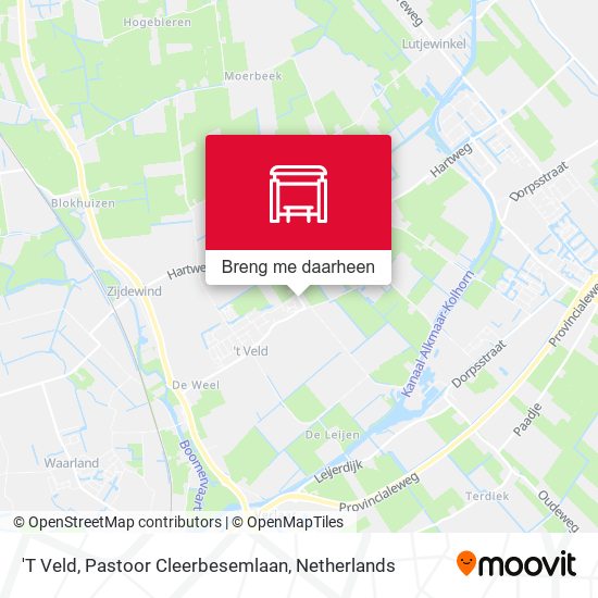 'T Veld, Pastoor Cleerbesemlaan kaart