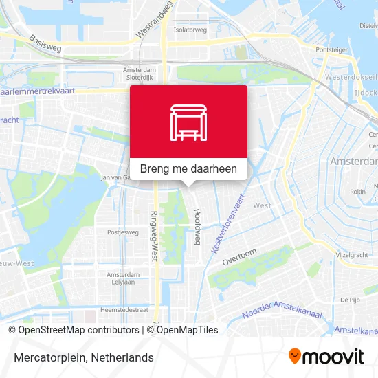 Mercatorplein kaart