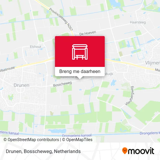 Drunen, Bosscheweg kaart
