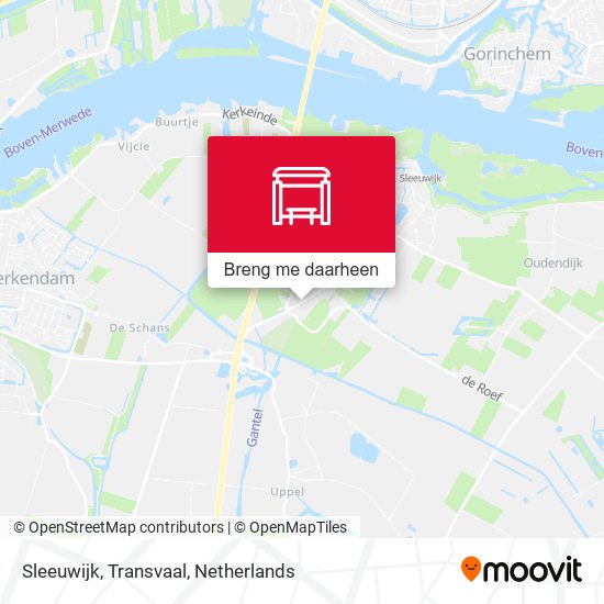 Sleeuwijk, Transvaal kaart