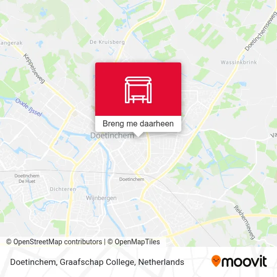 Doetinchem, Graafschap College kaart