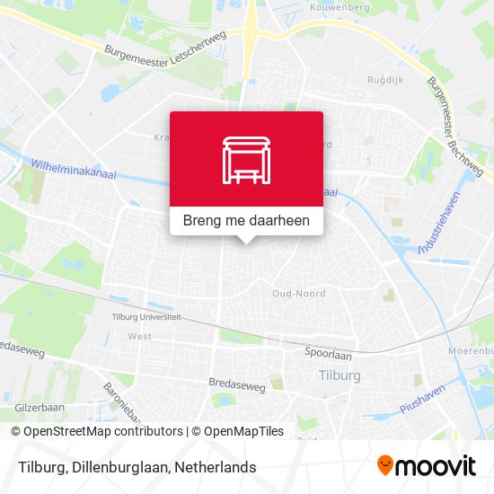 Tilburg, Dillenburglaan kaart