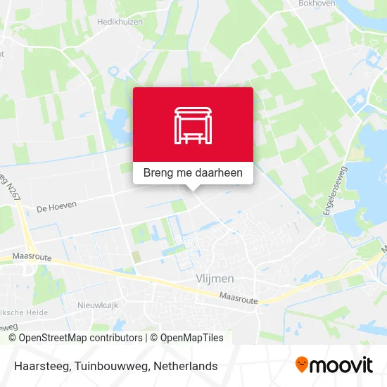 Haarsteeg, Tuinbouwweg kaart