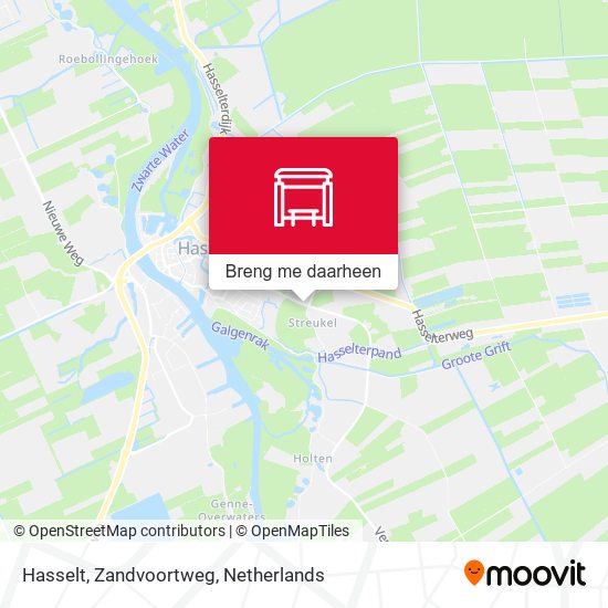 Hasselt, Zandvoortweg kaart