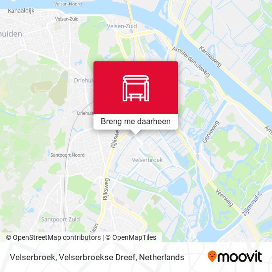 Velserbroek, Velserbroekse Dreef kaart