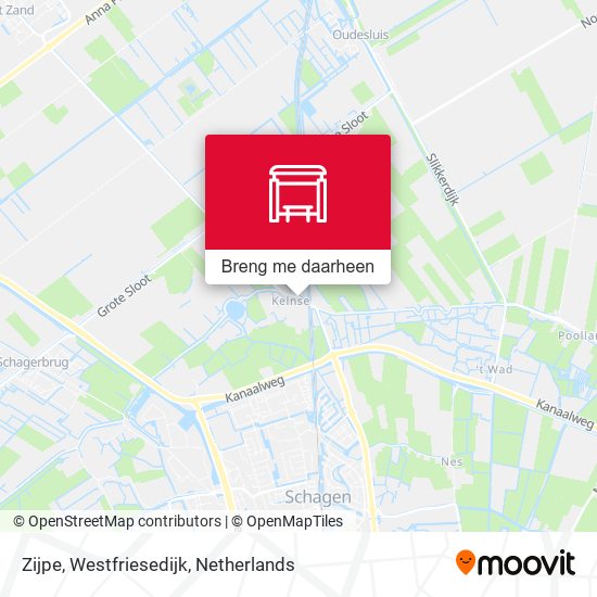 Zijpe, Westfriesedijk kaart