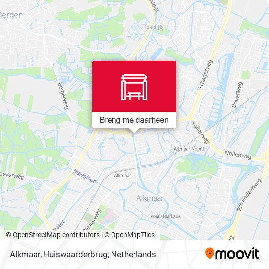 Alkmaar, Huiswaarderbrug kaart
