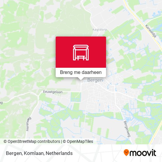 Bergen, Komlaan kaart