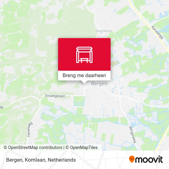 Bergen, Komlaan kaart