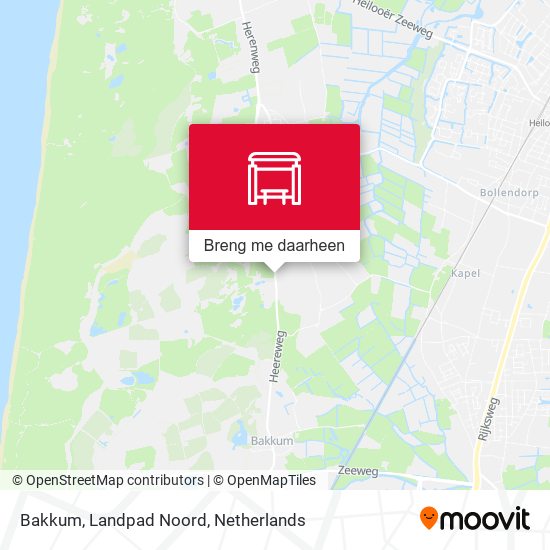 Bakkum, Landpad Noord kaart