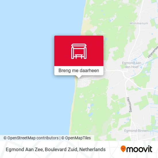 Egmond Aan Zee, Boulevard Zuid kaart