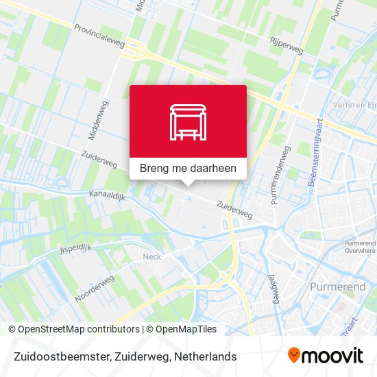 Zuidoostbeemster, Zuiderweg kaart