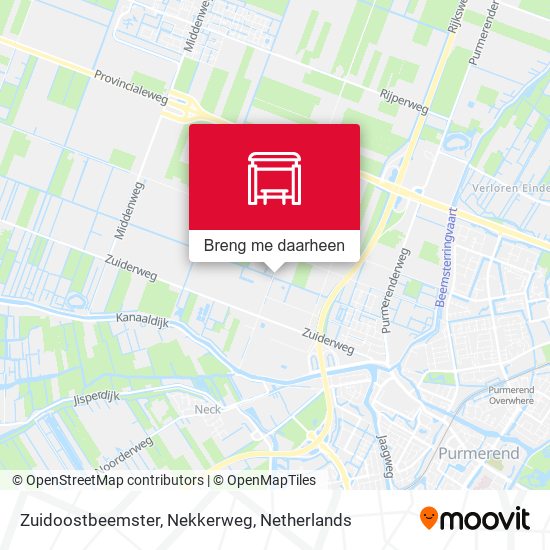 Zuidoostbeemster, Nekkerweg kaart