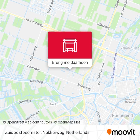 Zuidoostbeemster, Nekkerweg kaart