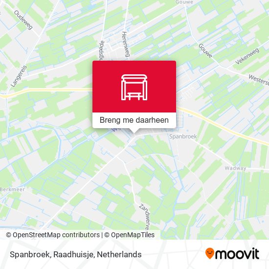 Spanbroek, Raadhuisje kaart