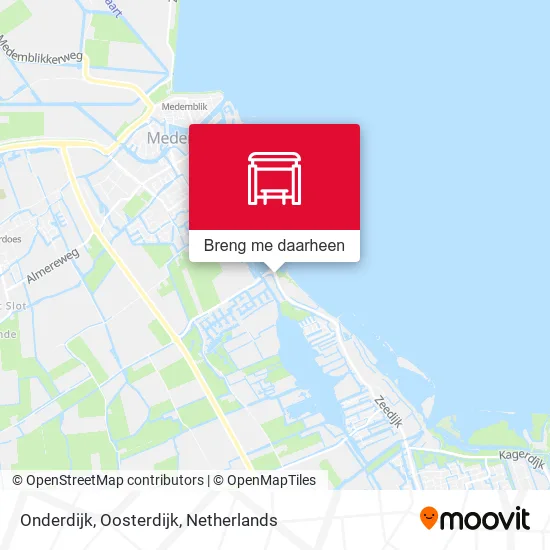 Onderdijk, Oosterdijk kaart