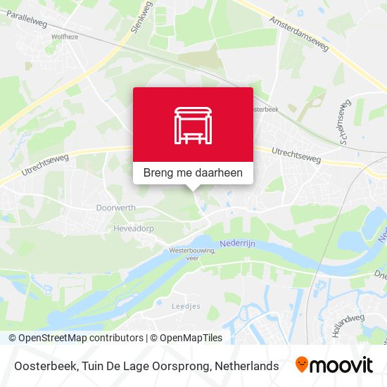 Oosterbeek, Tuin De Lage Oorsprong kaart