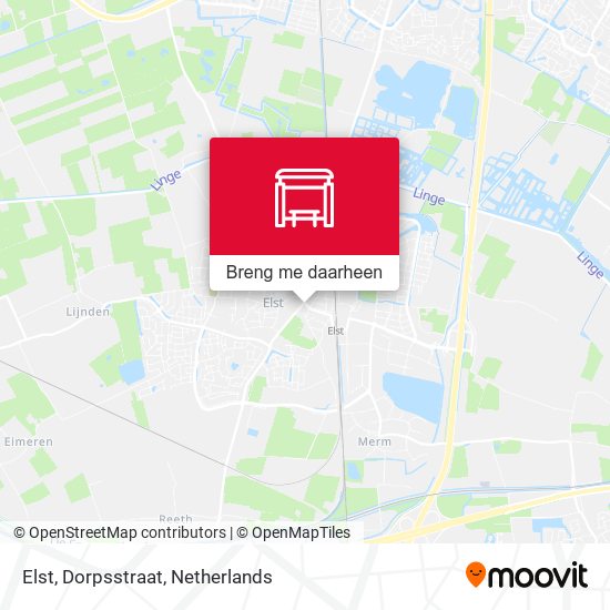 Elst, Dorpsstraat kaart