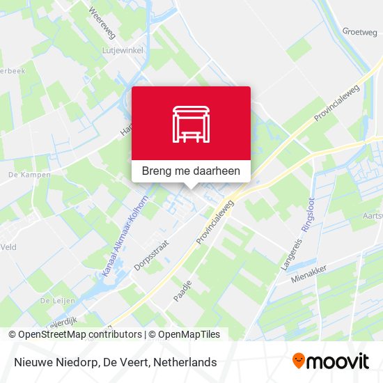 Nieuwe Niedorp, De Veert kaart