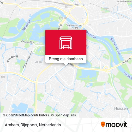 Arnhem, Rijnpoort kaart