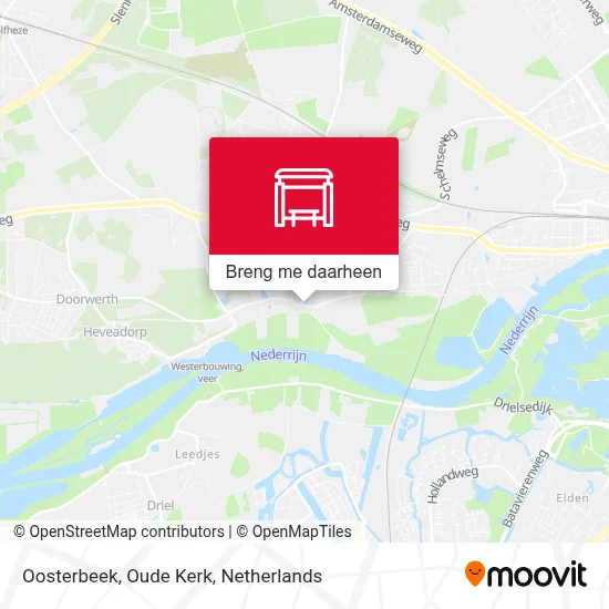 Oosterbeek, Oude Kerk kaart