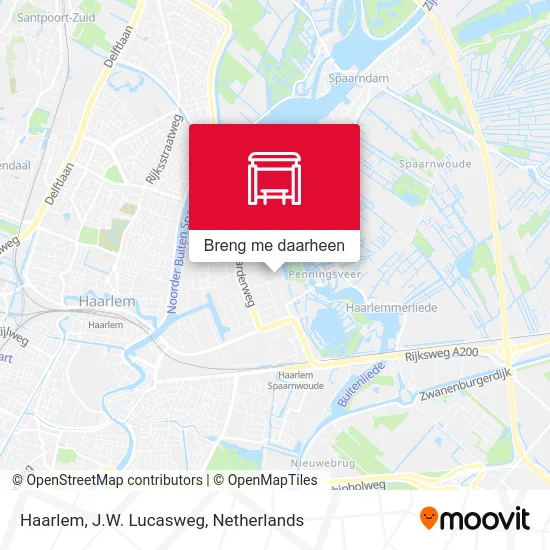 Haarlem, J.W. Lucasweg kaart