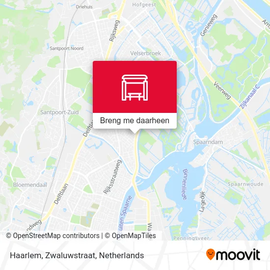 Haarlem, Zwaluwstraat kaart