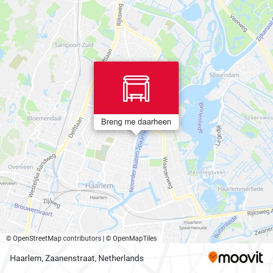 Haarlem, Zaanenstraat kaart