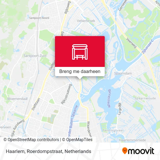 Haarlem, Roerdompstraat kaart