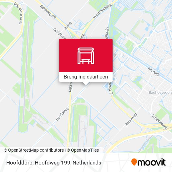 Hoofddorp, Hoofdweg 199 kaart