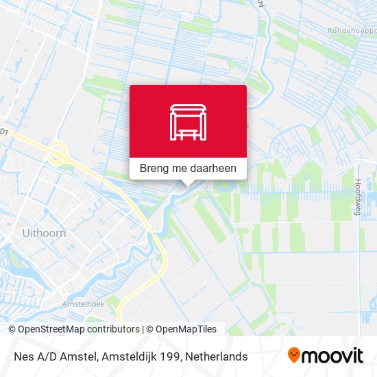 Nes A/D Amstel, Amsteldijk 199 kaart