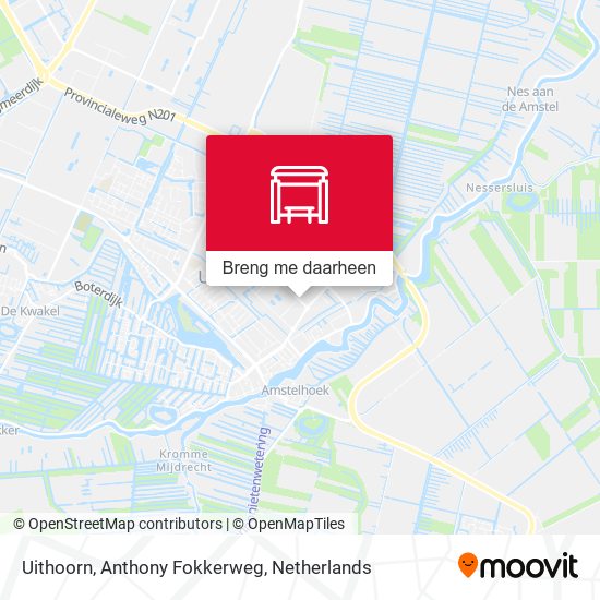 Uithoorn, Anthony Fokkerweg kaart