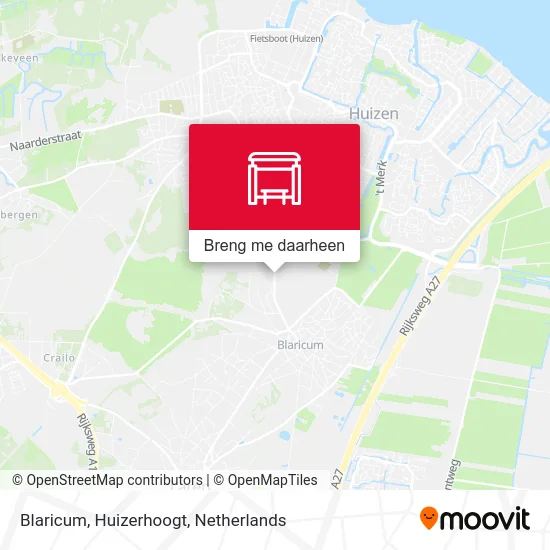 Blaricum, Huizerhoogt kaart