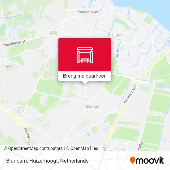 Blaricum, Huizerhoogt kaart