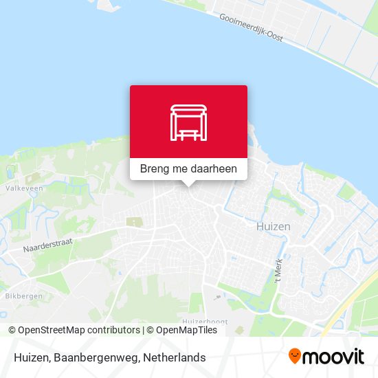 Huizen, Baanbergenweg kaart