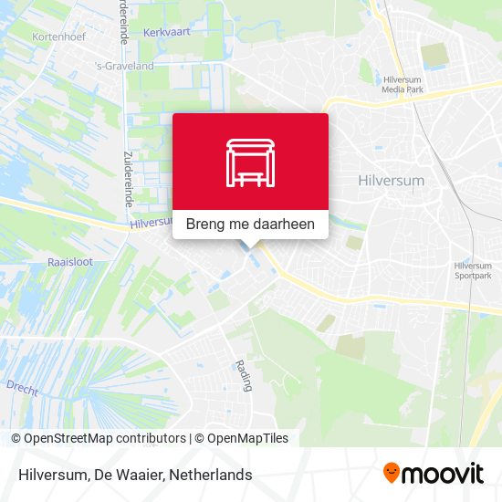 Hilversum, De Waaier kaart