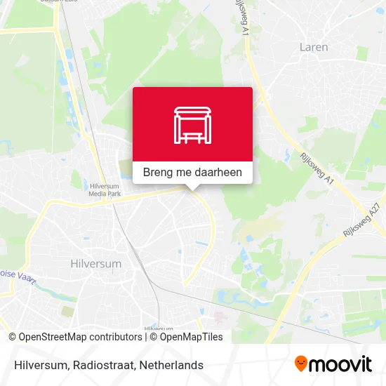 Hilversum, Radiostraat kaart