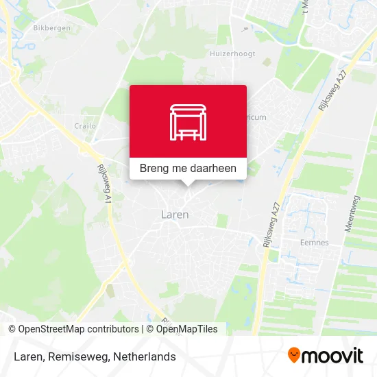 Laren, Remiseweg kaart