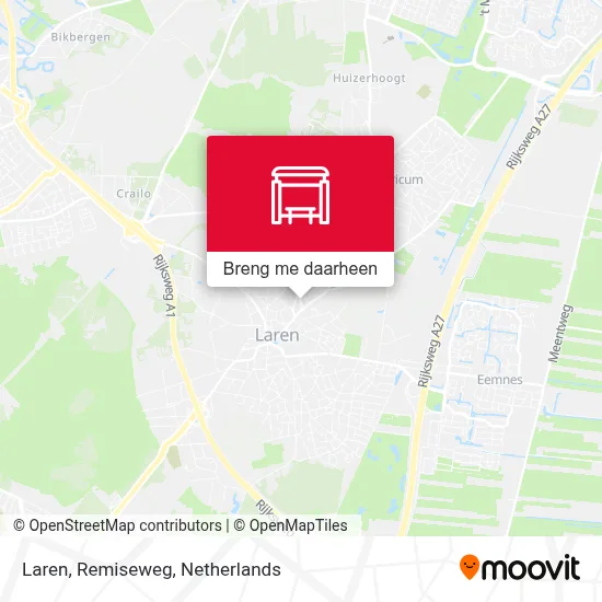 Laren, Remiseweg kaart
