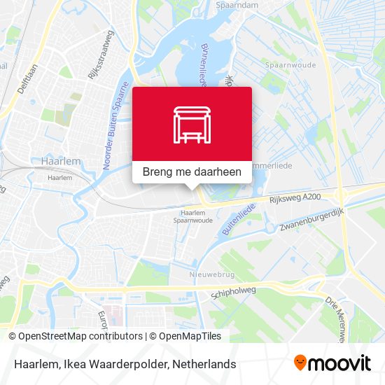 Haarlem, Ikea Waarderpolder kaart