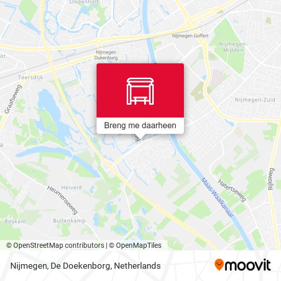 Nijmegen, De Doekenborg kaart