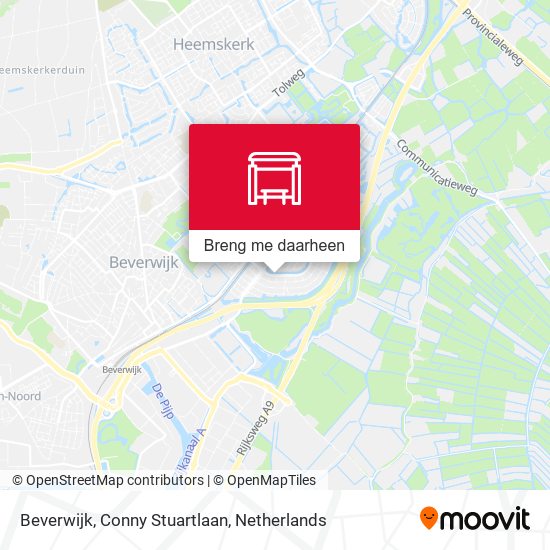 Beverwijk, Conny Stuartlaan kaart