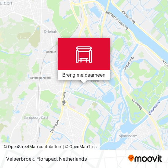 Velserbroek, Florapad kaart