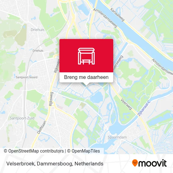 Velserbroek, Dammersboog kaart