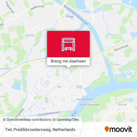 Tiel, Predikbroedersweg kaart