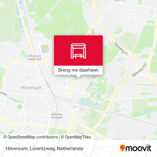 Hilversum, Lorentzweg kaart