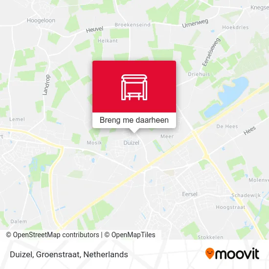 Duizel, Groenstraat kaart