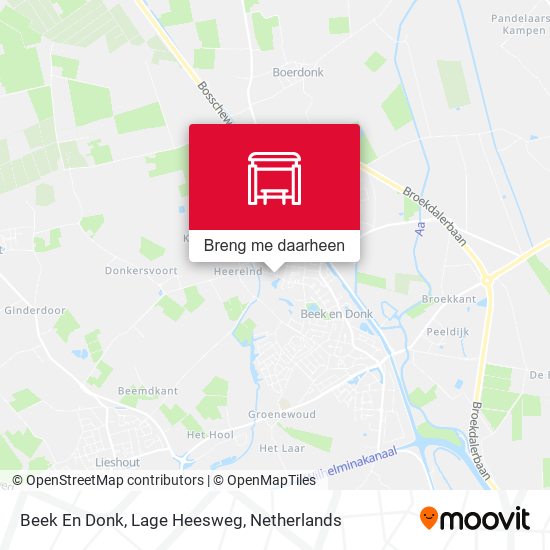 Beek En Donk, Lage Heesweg kaart