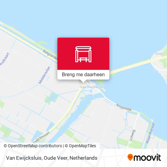 Van Ewijcksluis, Oude Veer kaart
